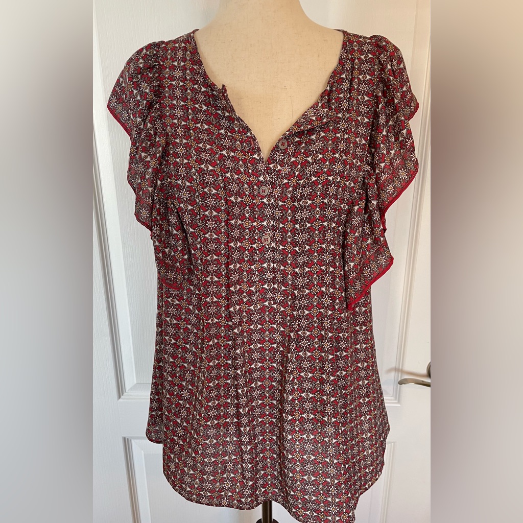 7. Large Max Studio Boho Blouse 19 Ptp